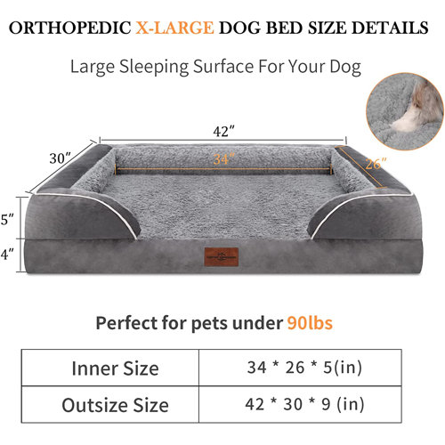 Tucker Murphy Pet™ Waterproof Orthopedic Dog Bed Foam Dog Beds For